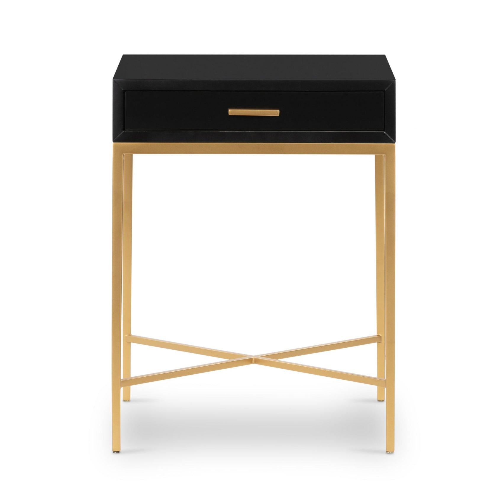DI Designs Ashridge Black & Gold Side Table