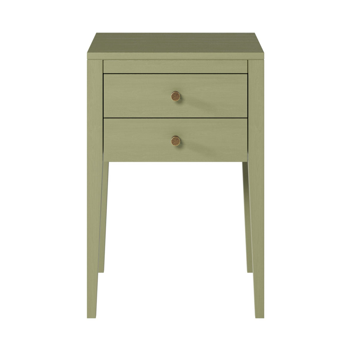 DI Designs Radford Lichen Green Oak Wood Bedside Table