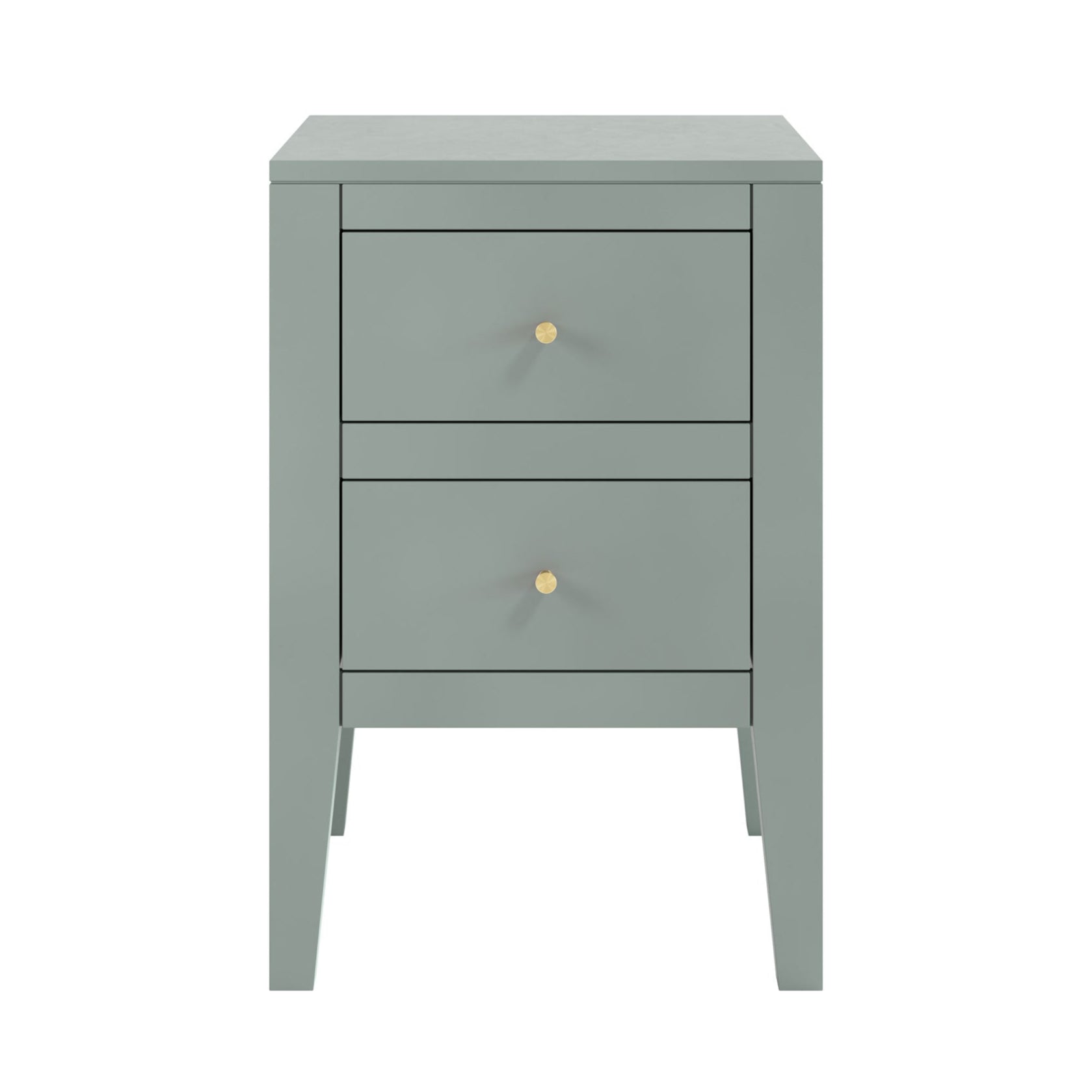 DI Designs Alton Birch Wood Pigeon Grey Bedside Table