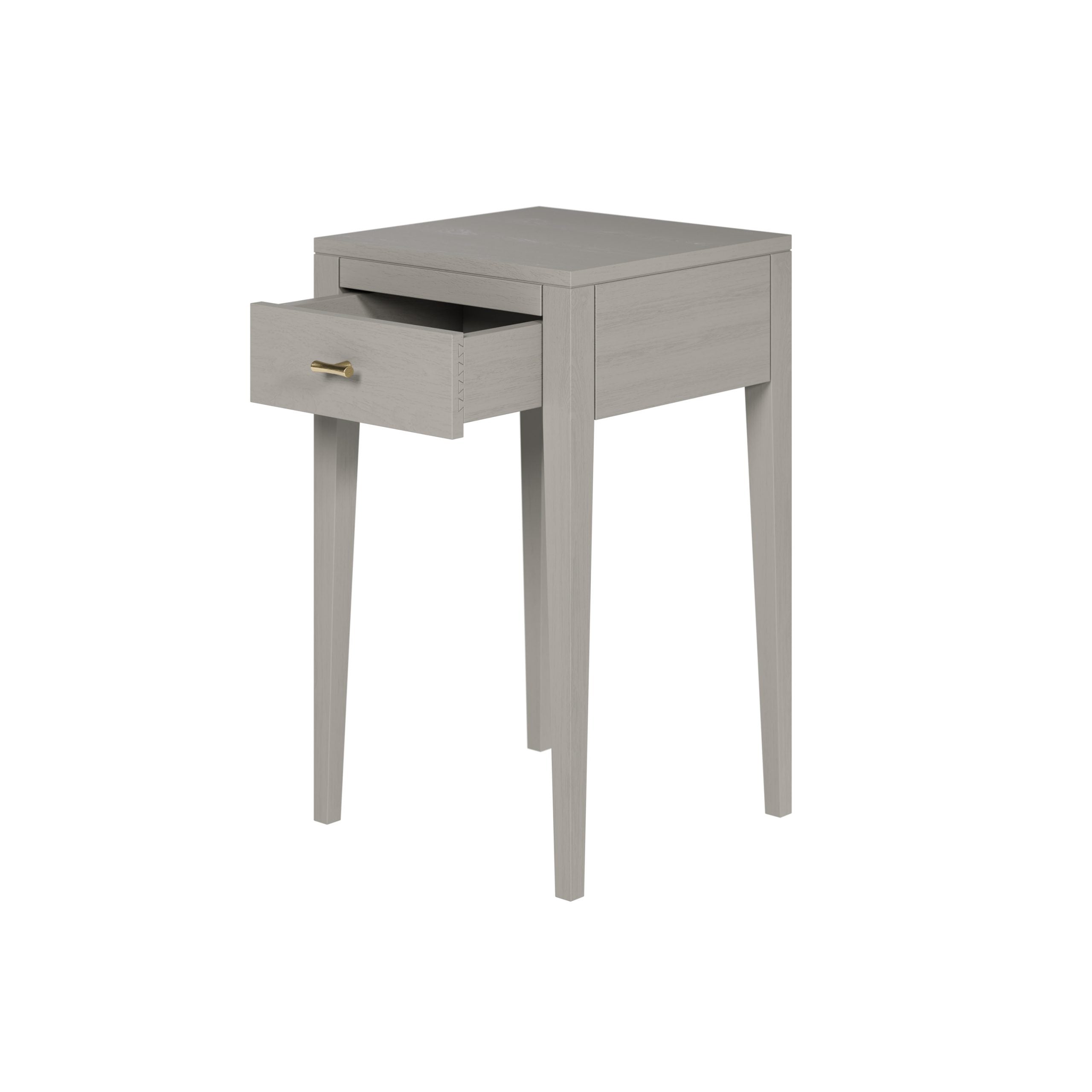 DI Designs Radford Grey Oak Wood Bedside Table | 1 Drawer