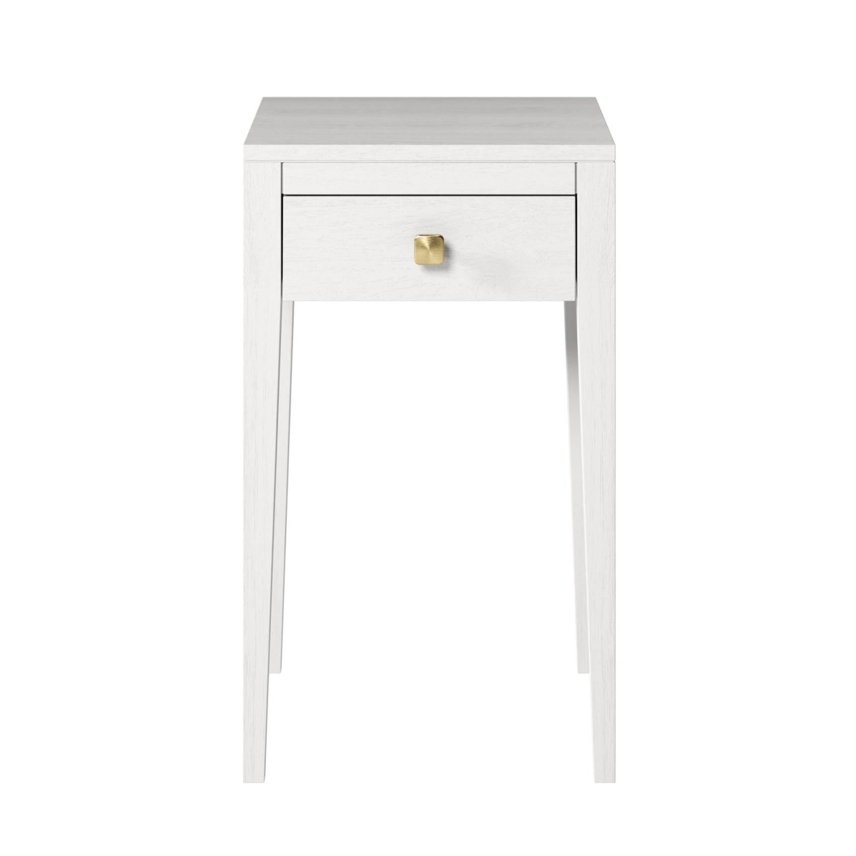 DI Designs Radford White Oak Wood Bedside Table | 1 Drawer