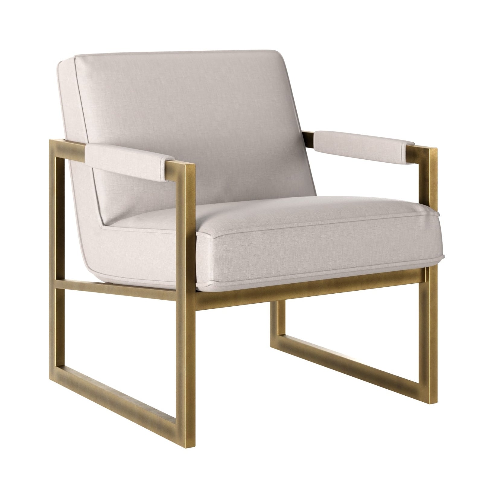 DI Designs Mickleton Soft Grey & Gold Club Armchair