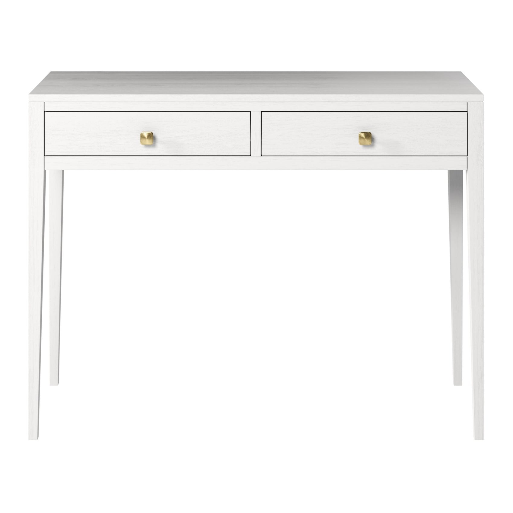 DI Designs Radford White Oak Wood Console Table