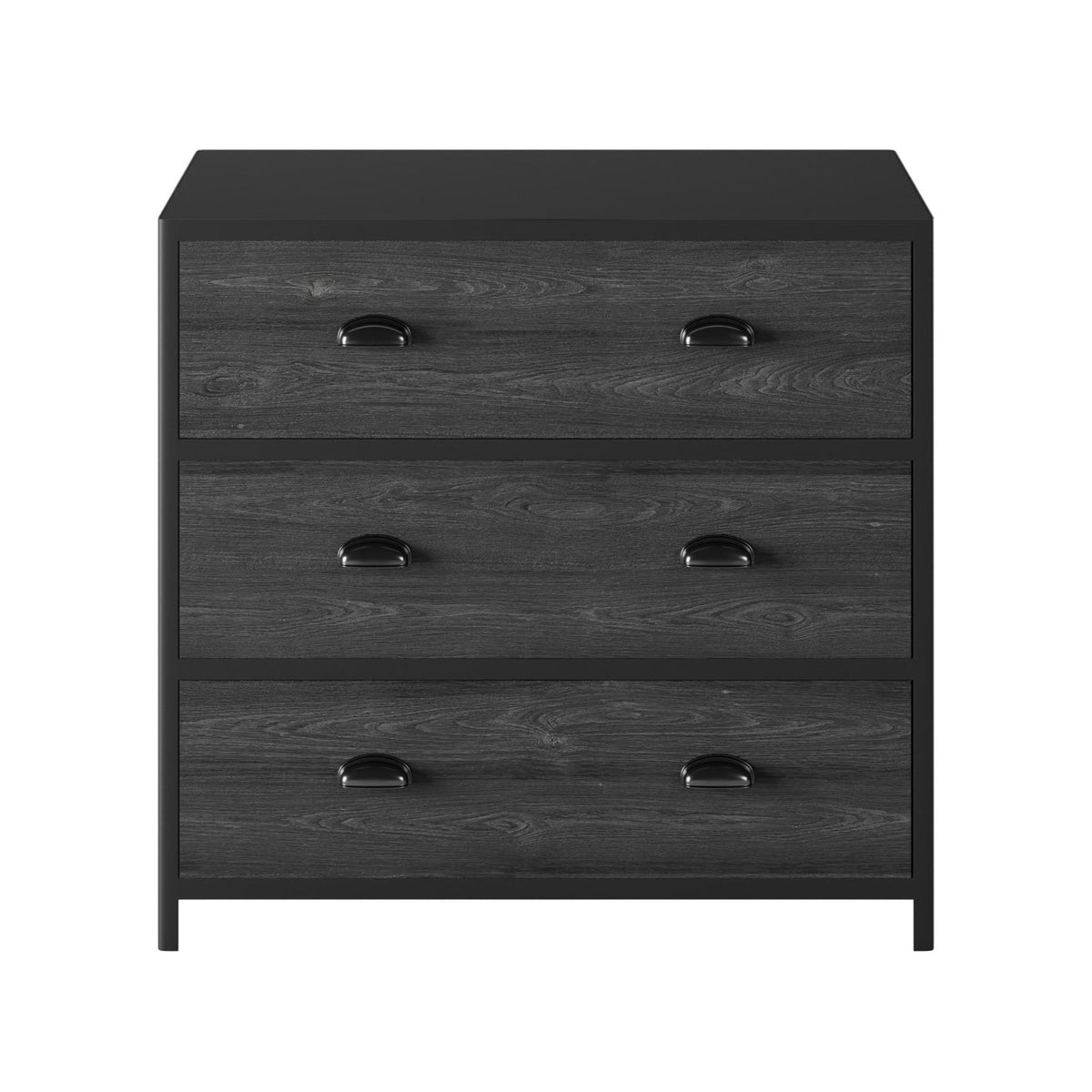 DI Designs Grafton Black Oak Wood Chest of Drawers