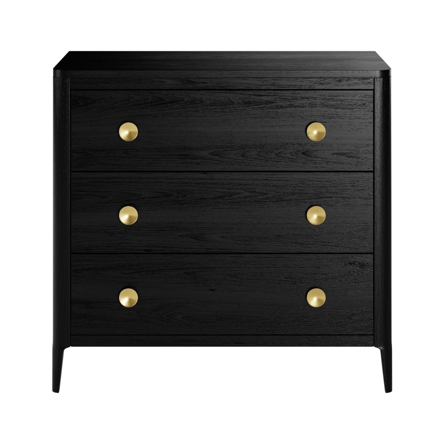 DI Designs Abberley Oak Wood & Gold Chest of Drawers