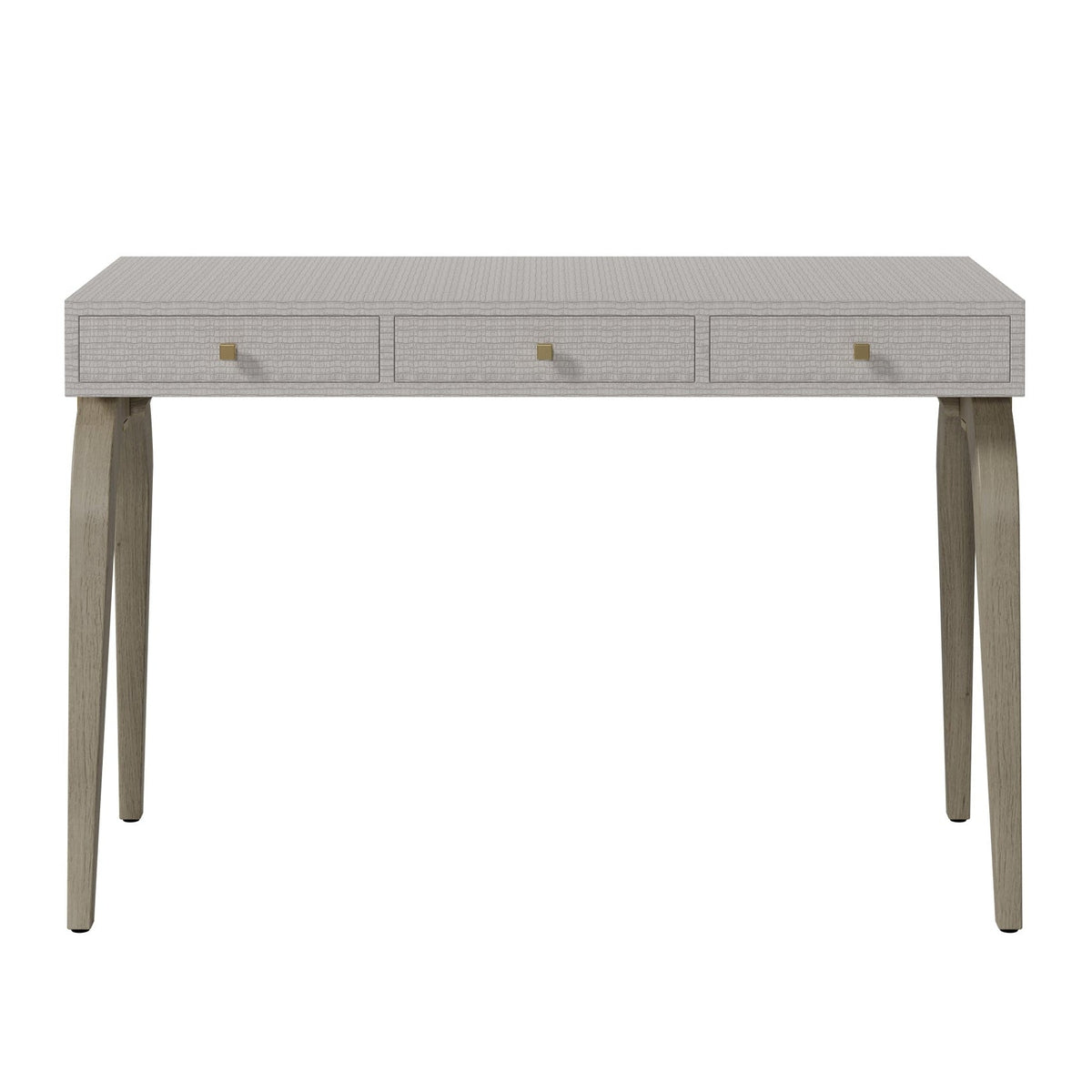 DI Designs Laverstoke Grey Wood Crocodile Style Desk