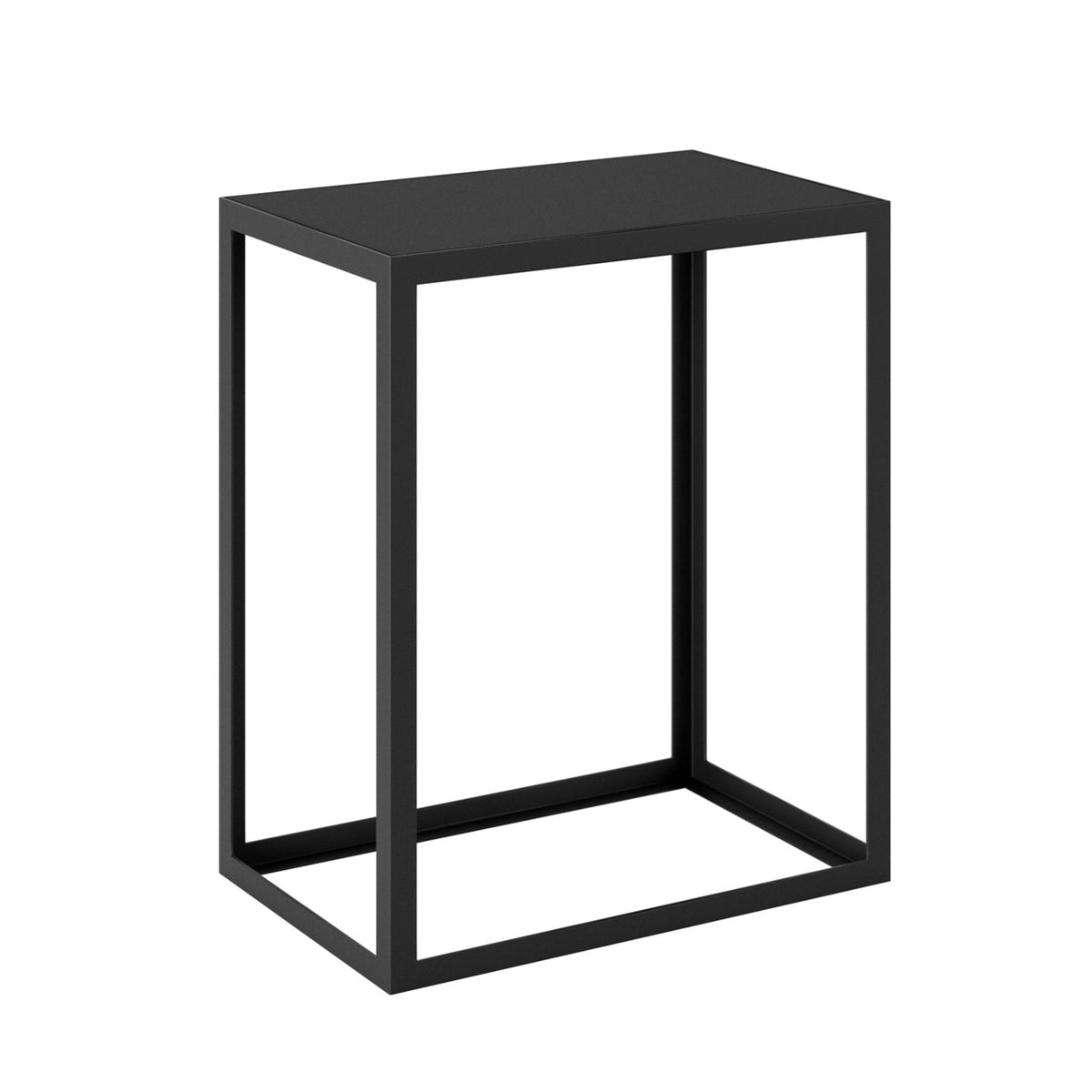 DI Designs Grafton Black Oak Wood Side Table