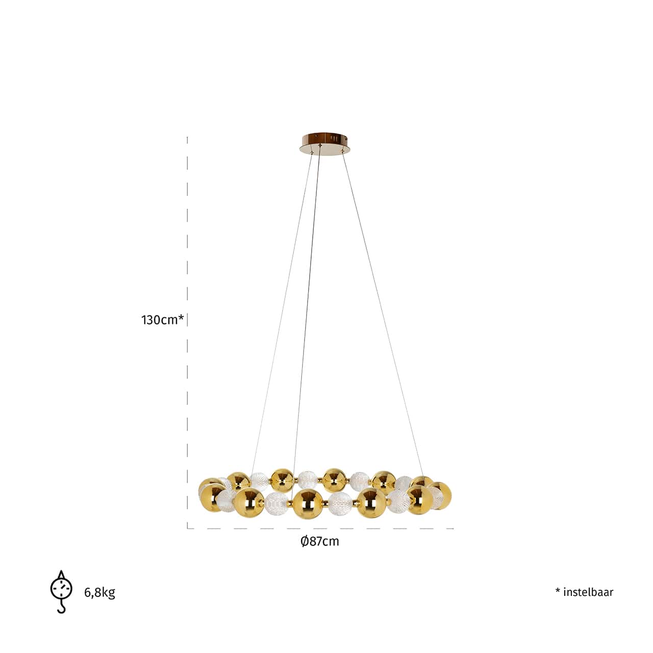 Hanging lamp Chanda (Gold)