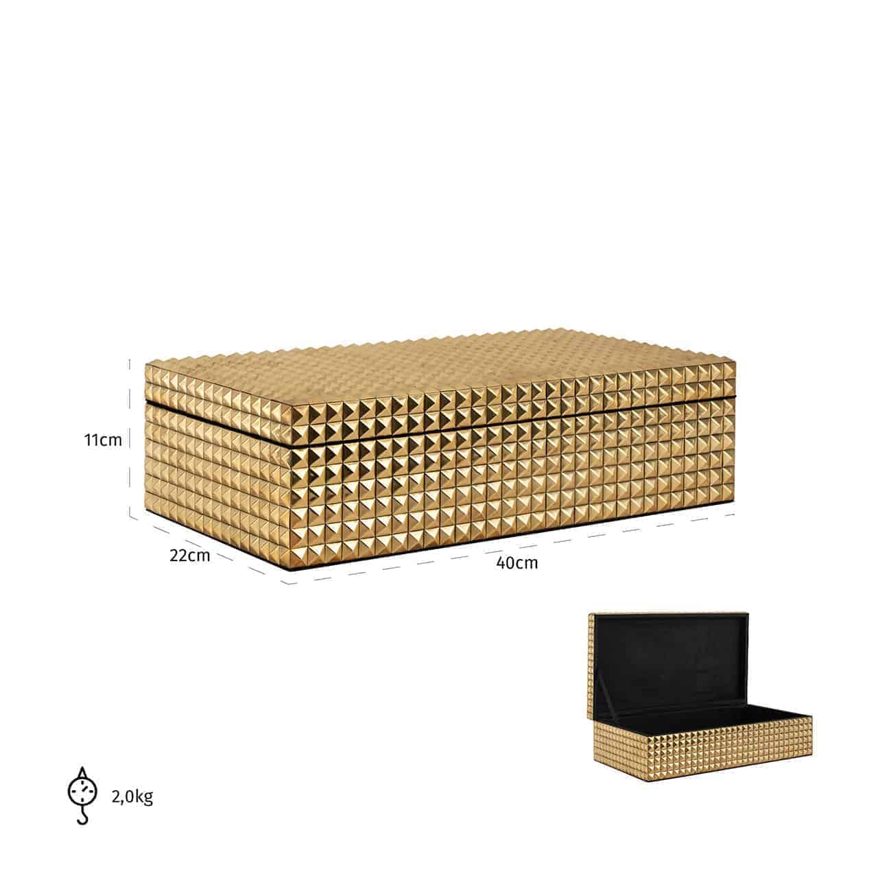 Jewellery Box Blaze gold (Gold)