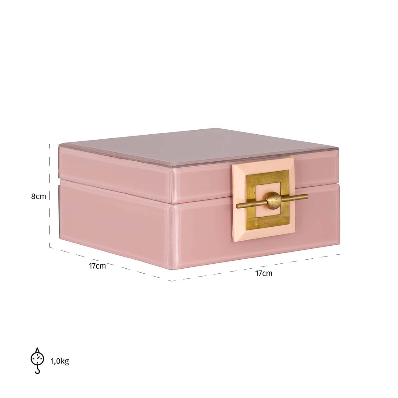 Jewellery Box Bodine pink small