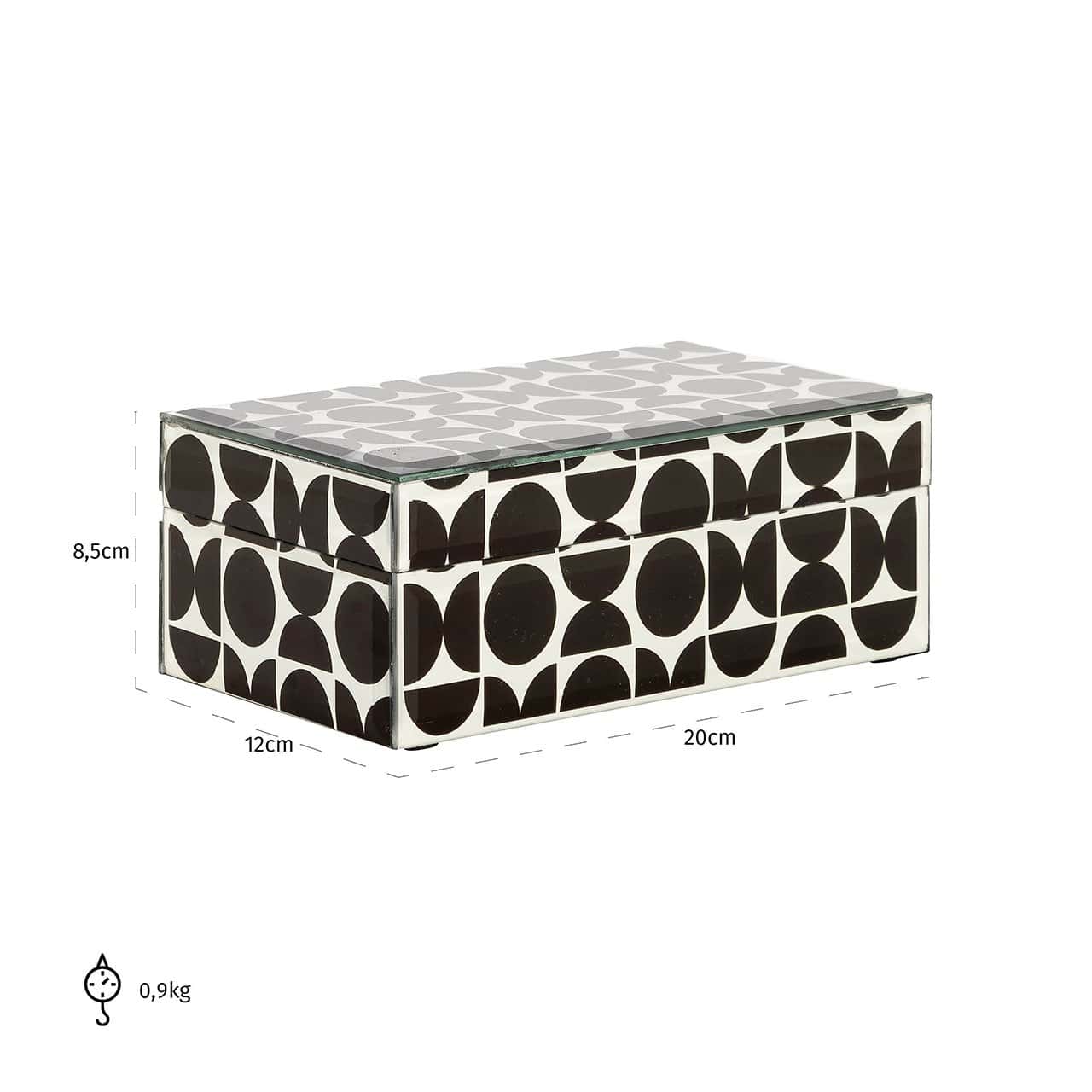 Jewellery Box Vivian small (Black)