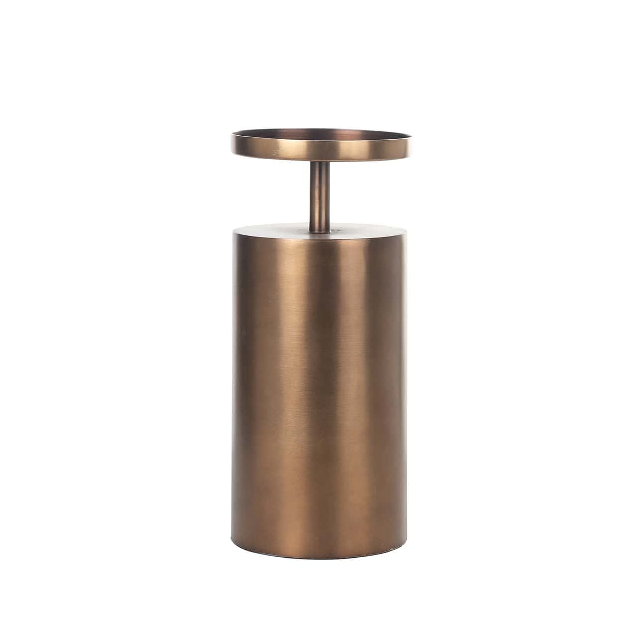 Candle holder Dixon medium (Brushed Gold)