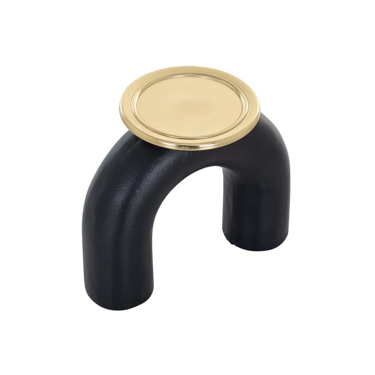 Candle holder Femke big (Black/gold)