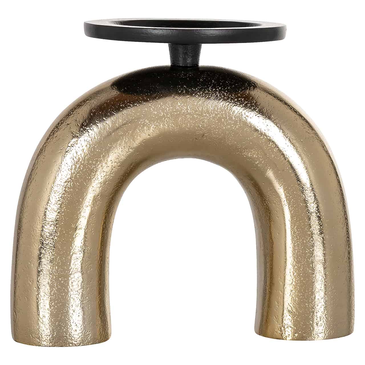 Candle holder Jadey small (Black/gold)