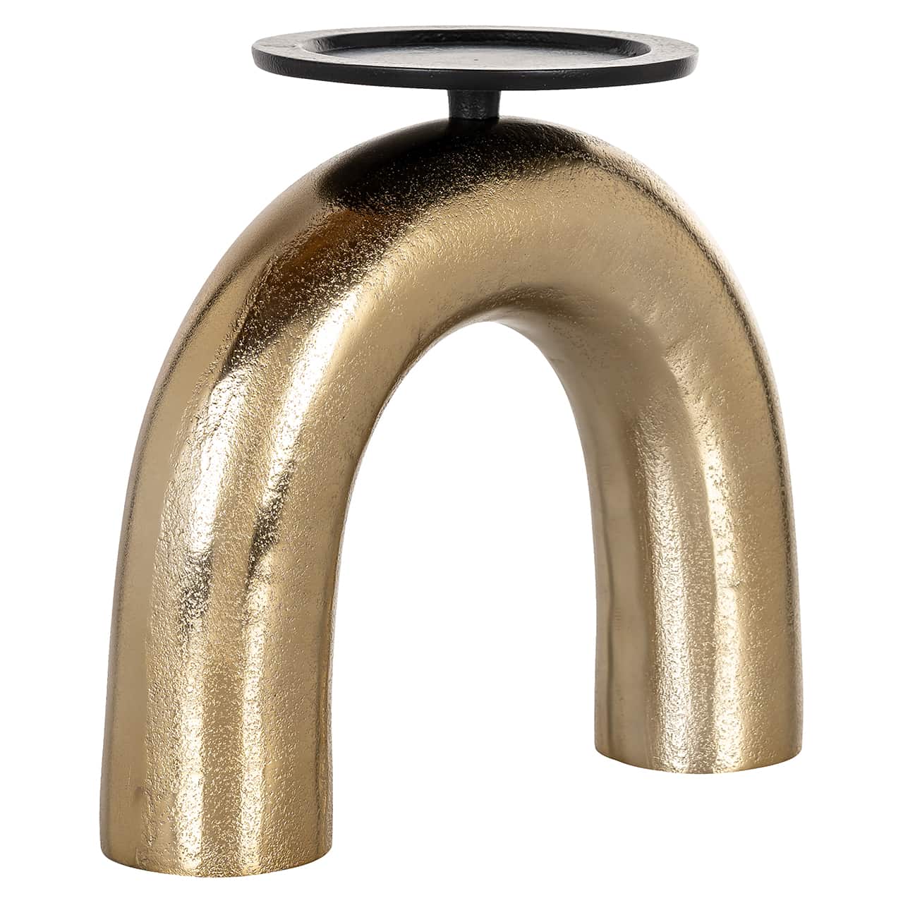 Candle holder Jadey big (Black/gold)