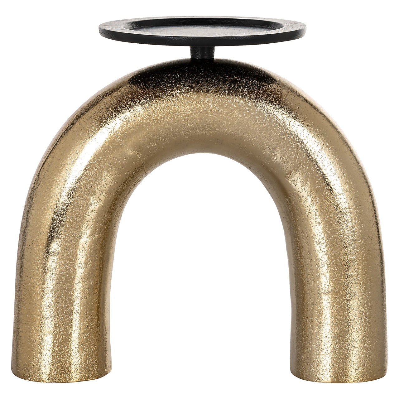 Candle holder Jadey big (Black/gold)