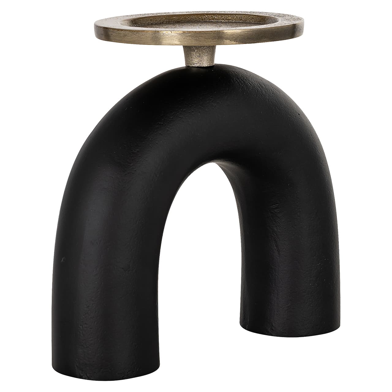 Candle holder Livi small (Black/gold)