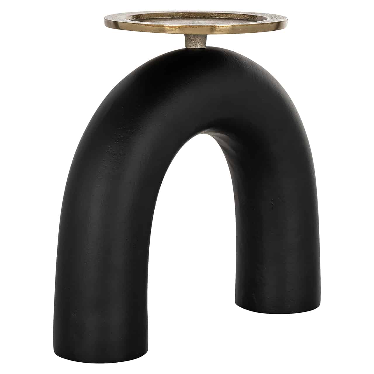 Candle holder Livi big (Black/gold)