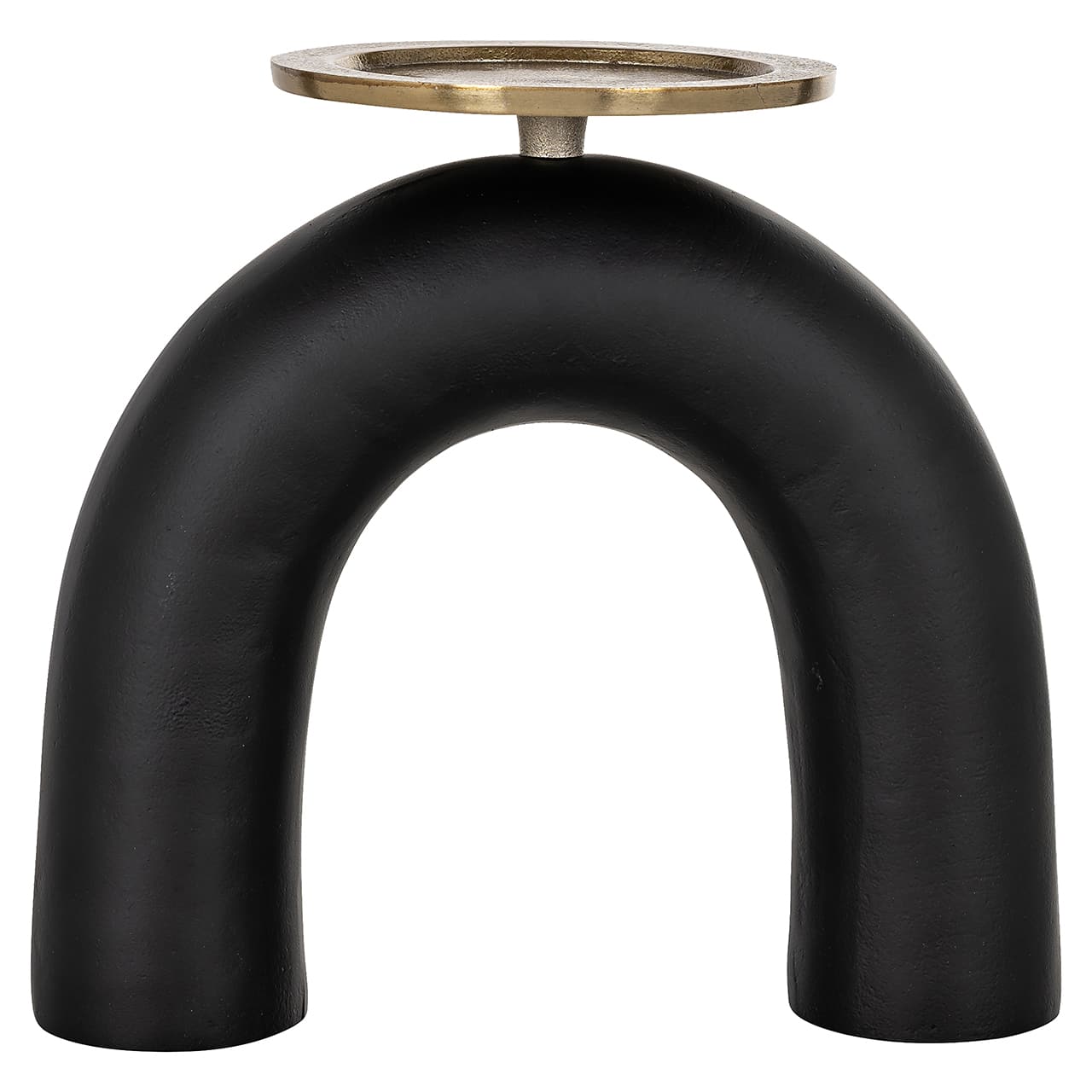 Candle holder Livi big (Black/gold)