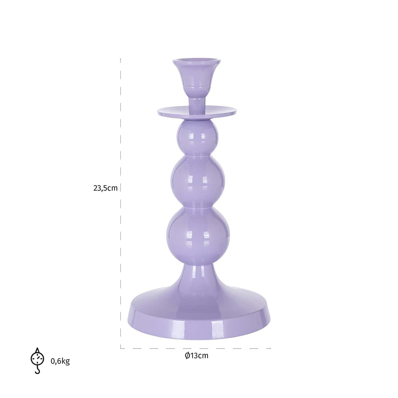 Candle holder Ryan Purple