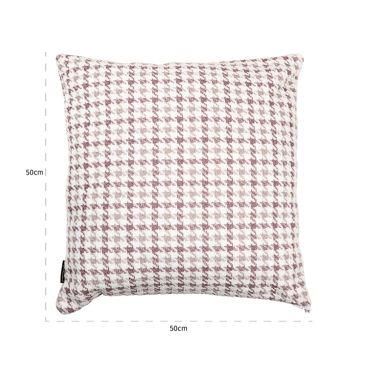 Pillow Juno rose 50x50 (Peacock 1670 rosewood)