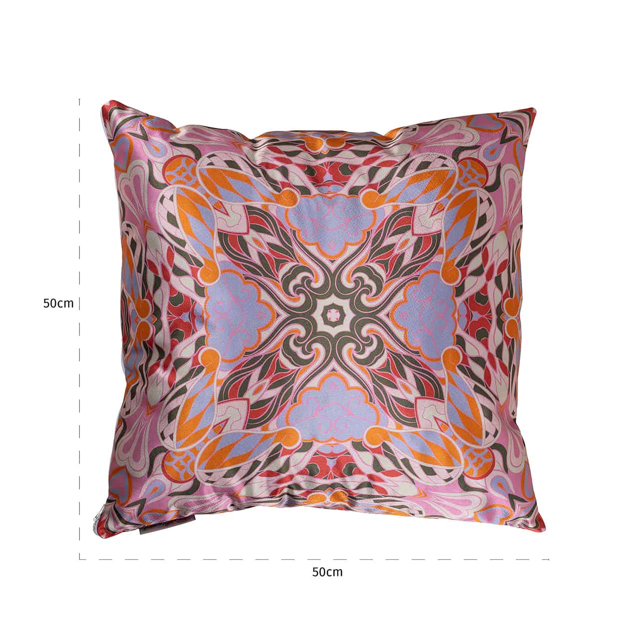 Pillow Melisa 50x50 (Monaco DSN 23033 Mehndi - 3015 Pink)