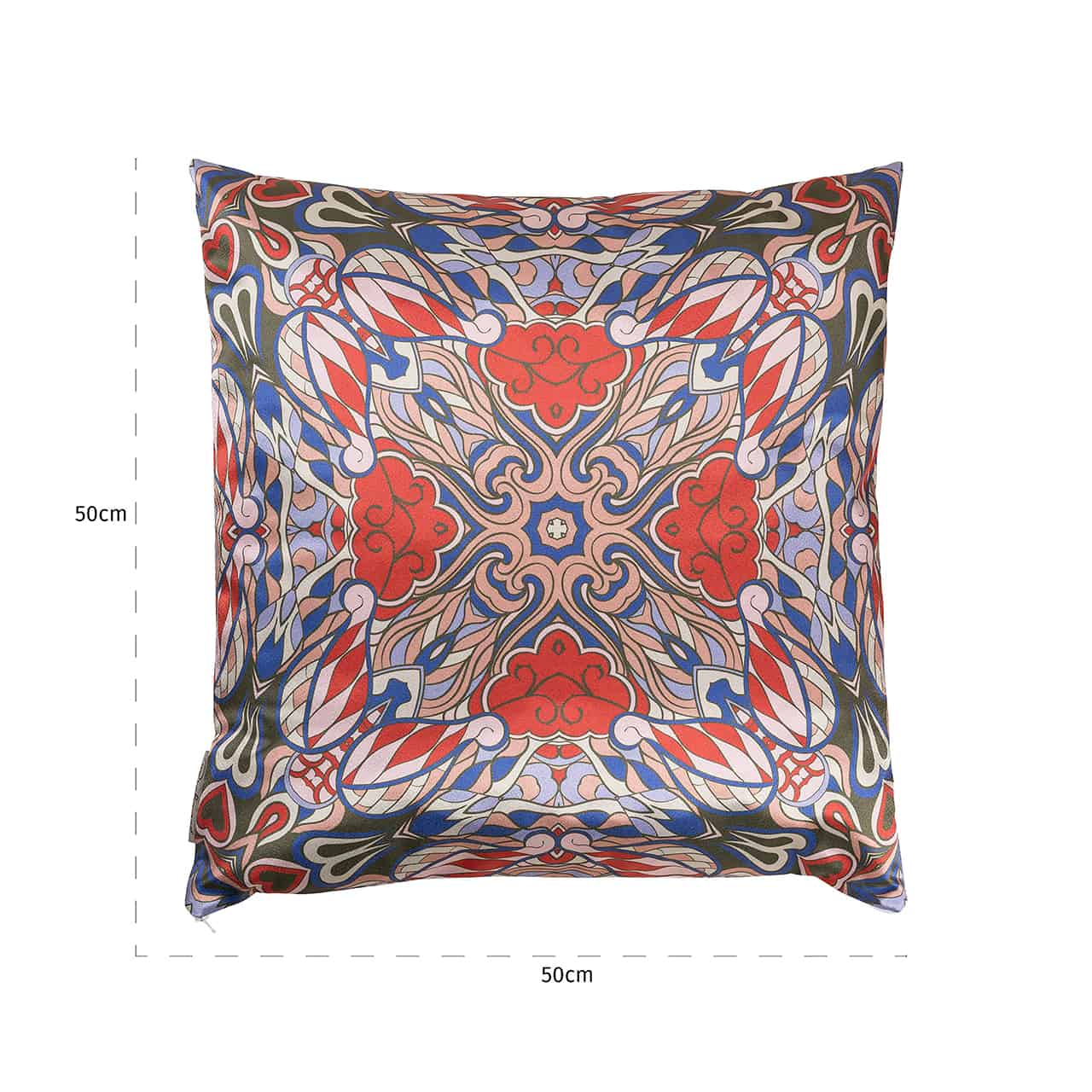 Pillow Maddie 50x50 (Monaco DSN 23033 Mehndi - 3011 Coral)