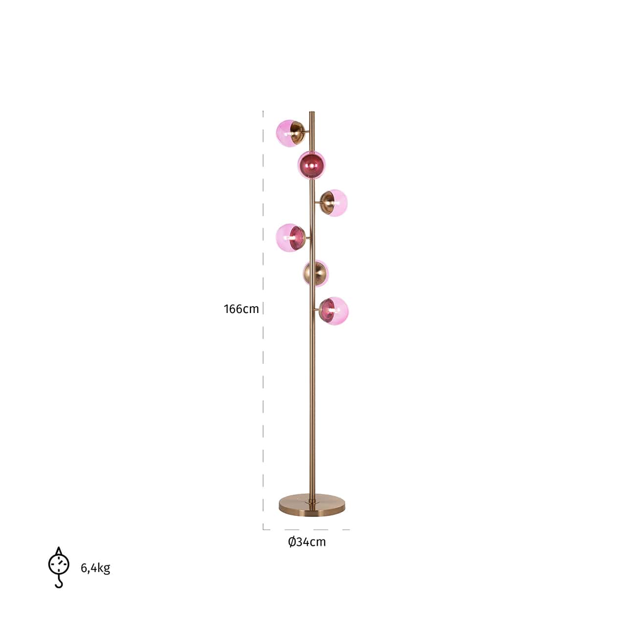 Floor Lamp Zola pink (Pink)