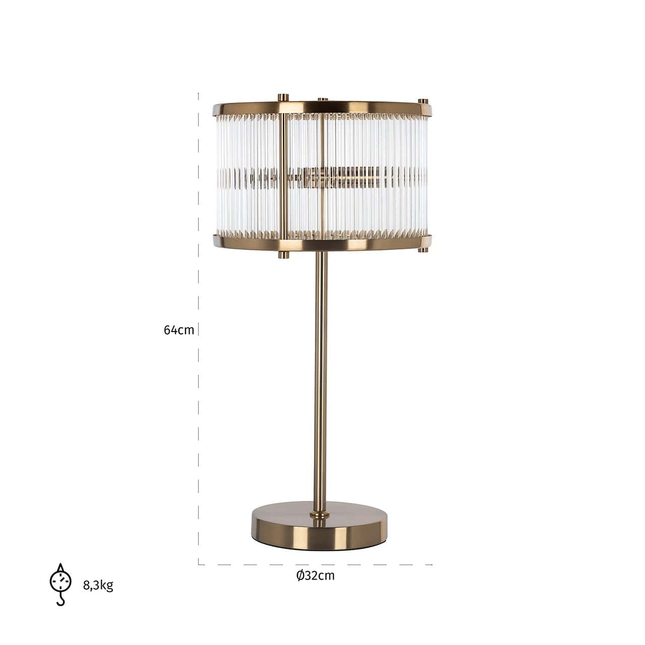 Table lamp Loiza (Brushed Gold)