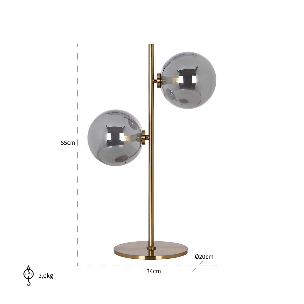 Table lamp Lise (Brushed Gold)