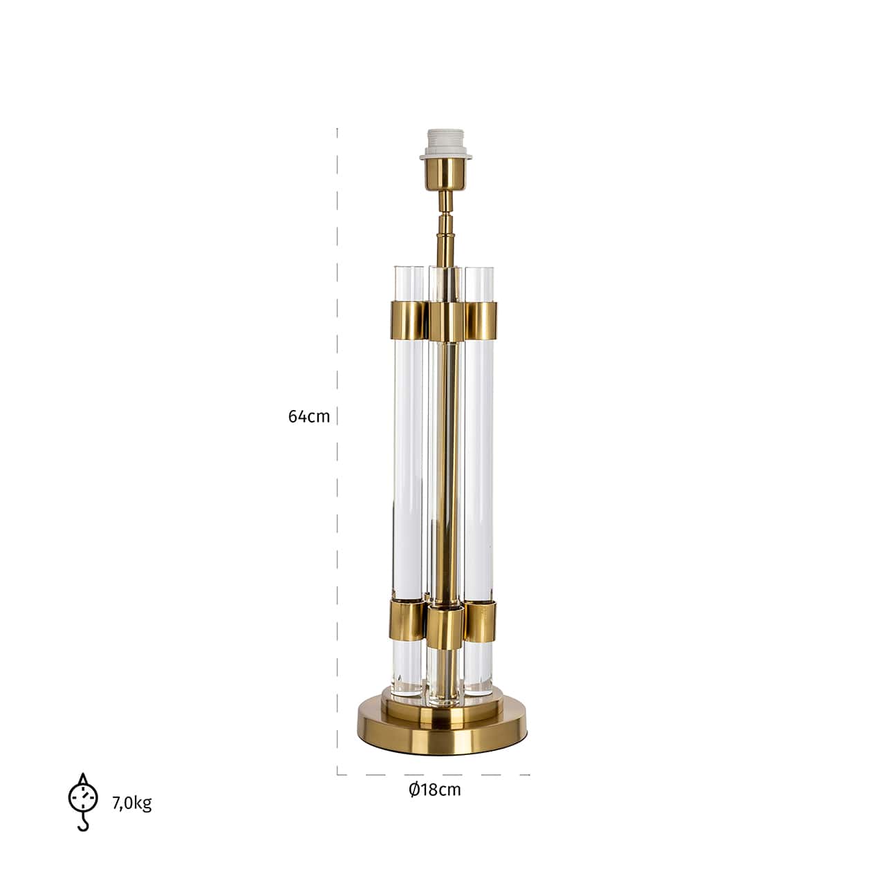 Table lamp Syl (Brushed Gold)