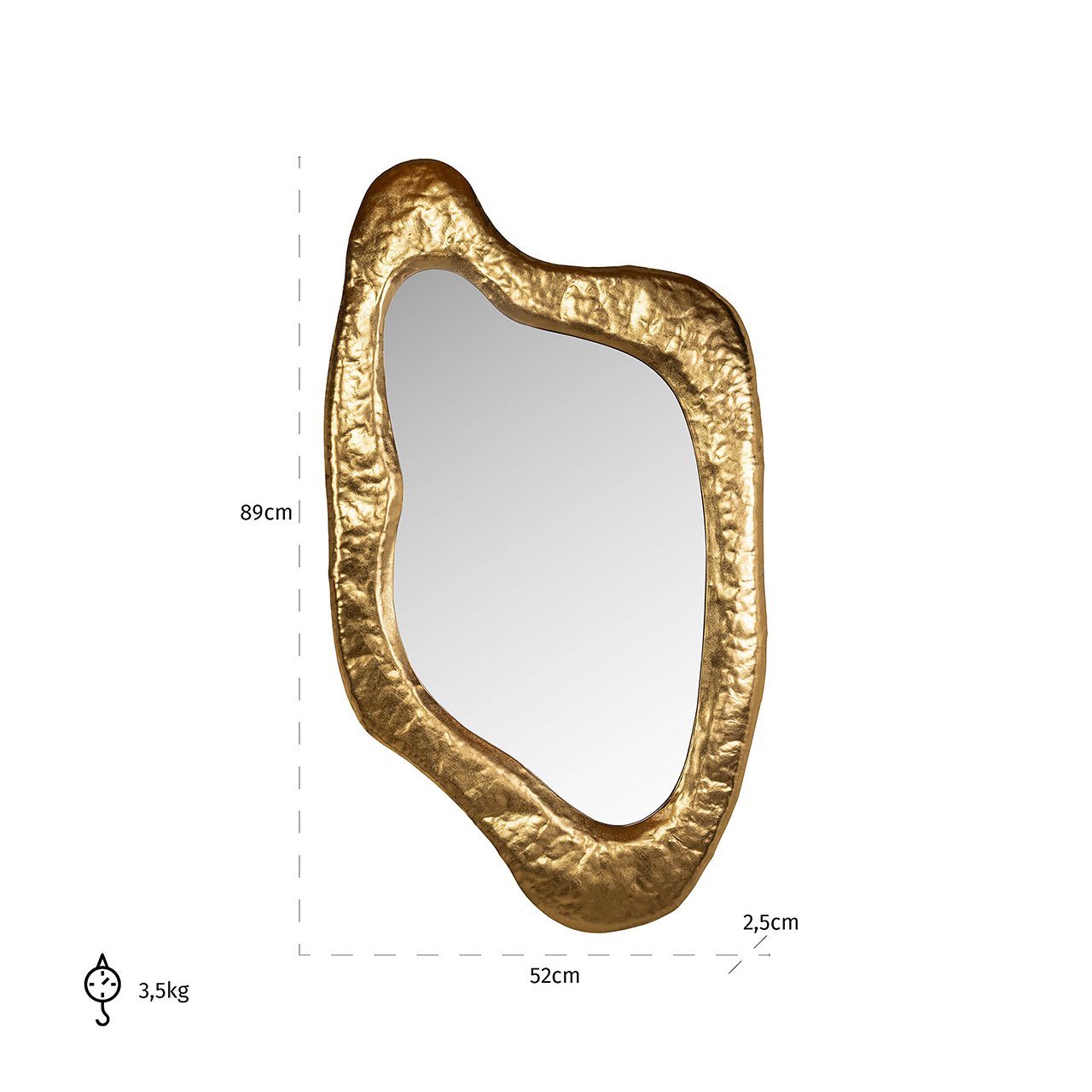 Mirror Blinne gold (Gold)