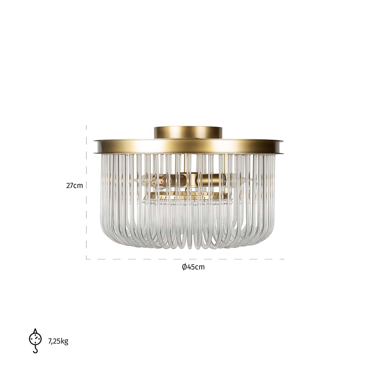 Ceiling light Jaydi (Brushed Gold)