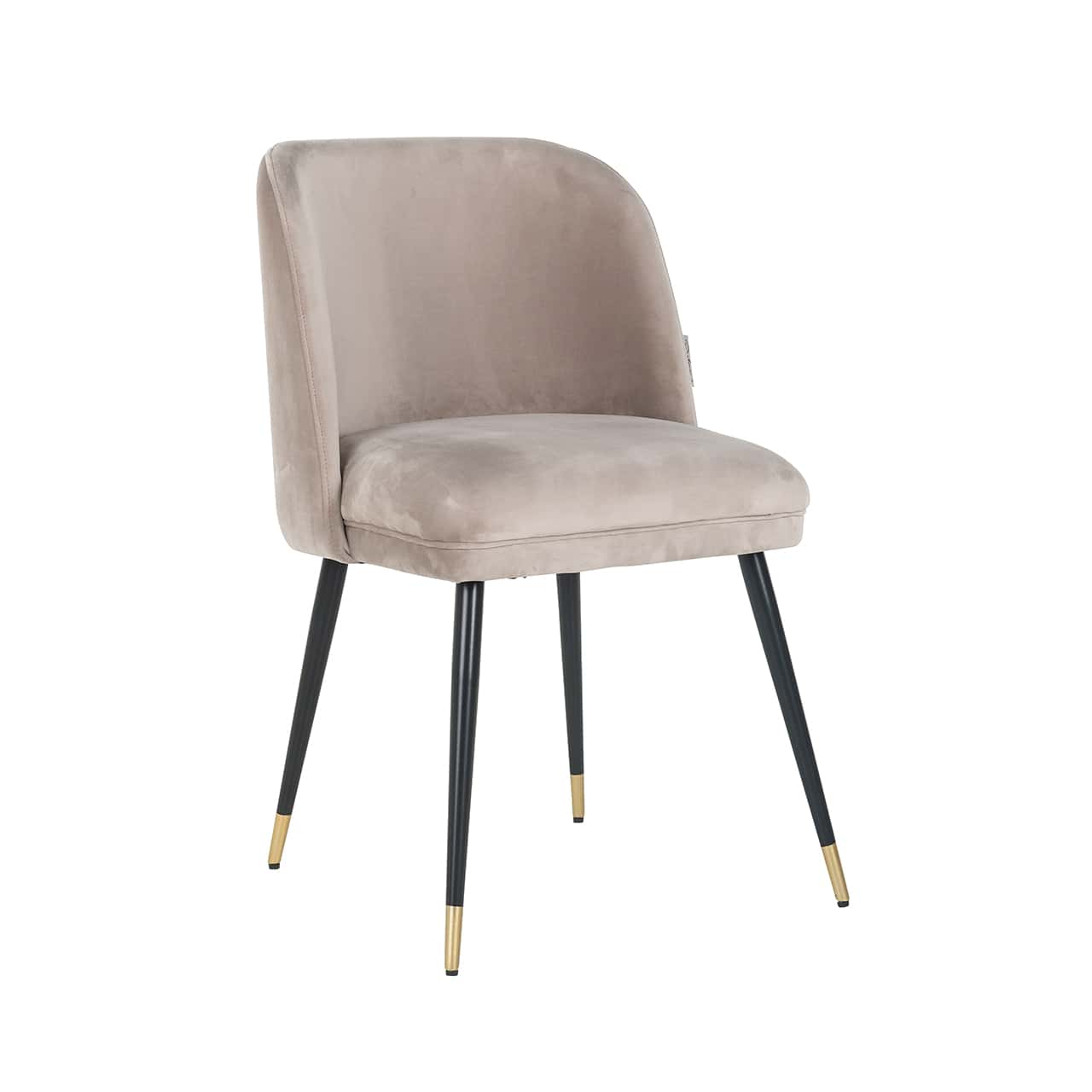 Chair Alicia khaki velvet fire retardant (FR-Quartz 903 Khaki)