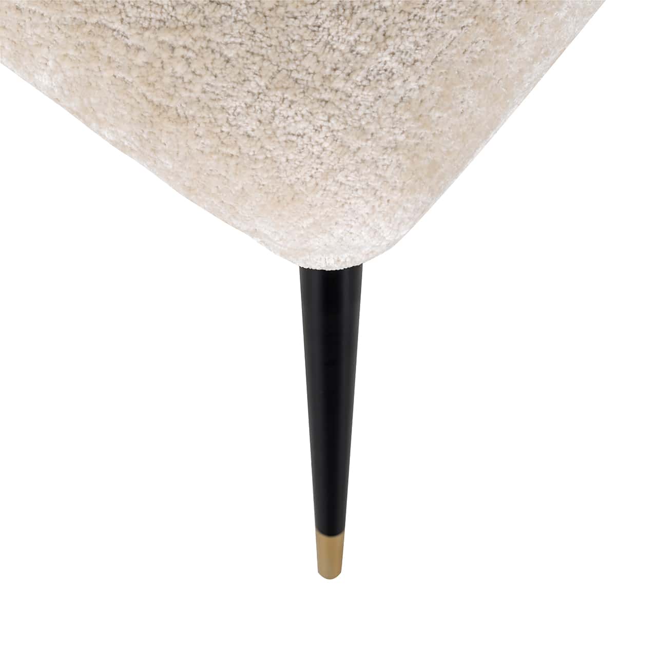 Chair Alicia white chenille fire retardant (FR-Bergen 900 white chenille)