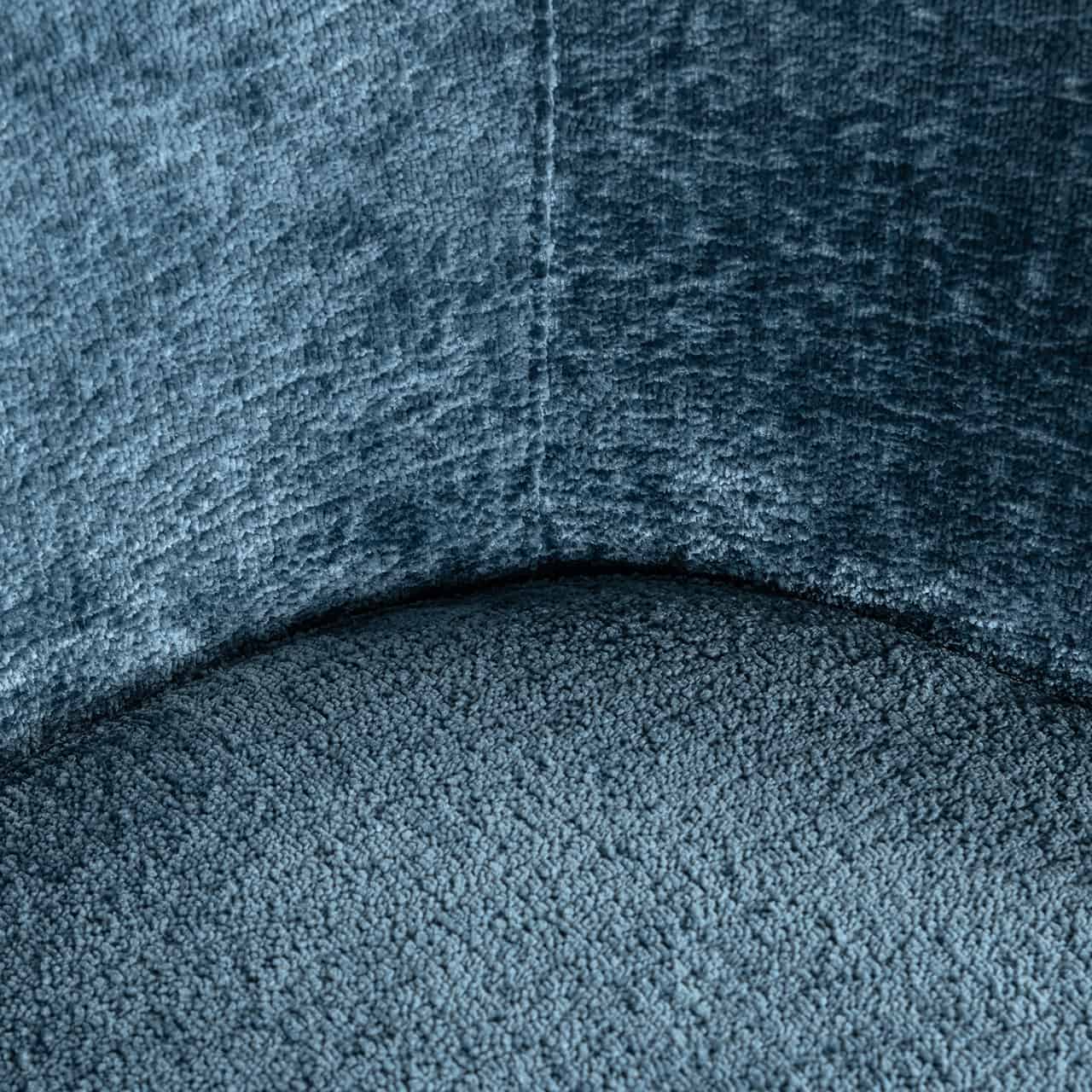 Chair Amphara blue chenille fire retardant