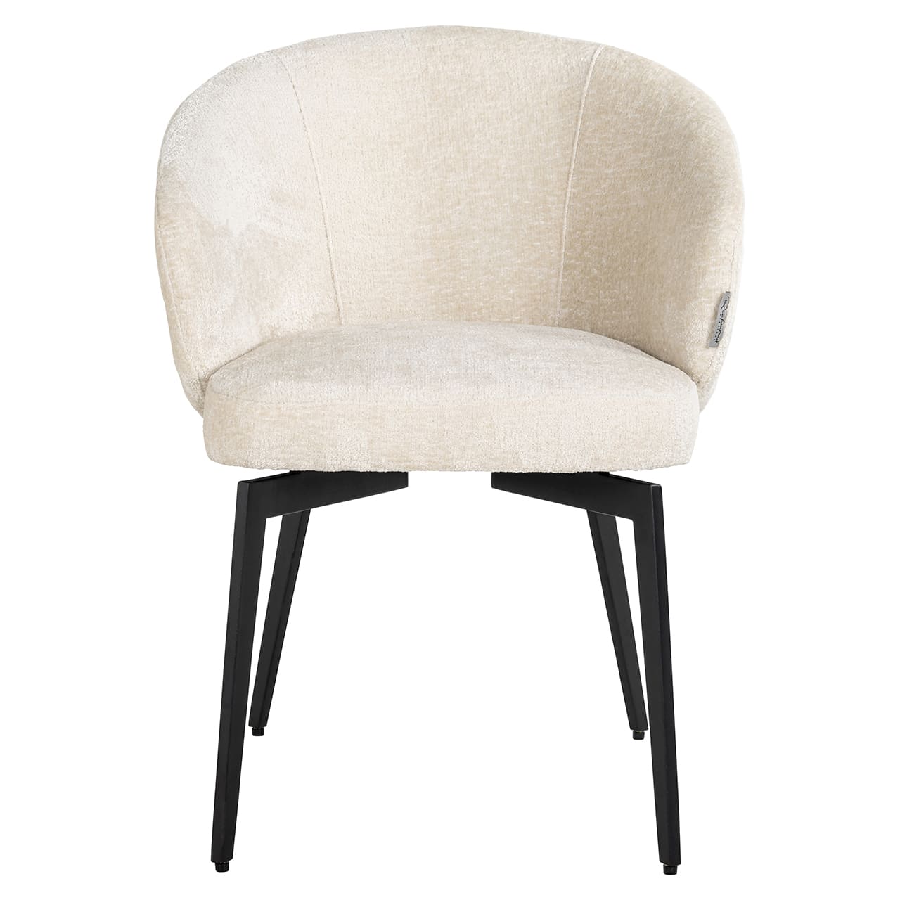 Chair Amphara white chenille fire retardant (FR-Bergen 900 white chenille)