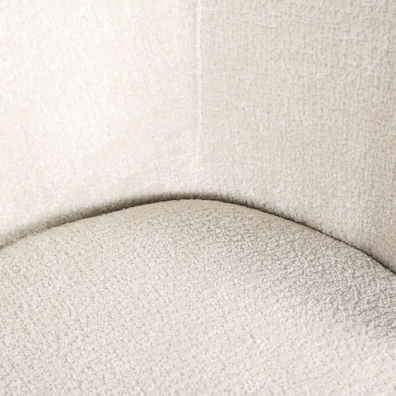 Chair Amphara white chenille fire retardant (FR-Bergen 900 white chenille)