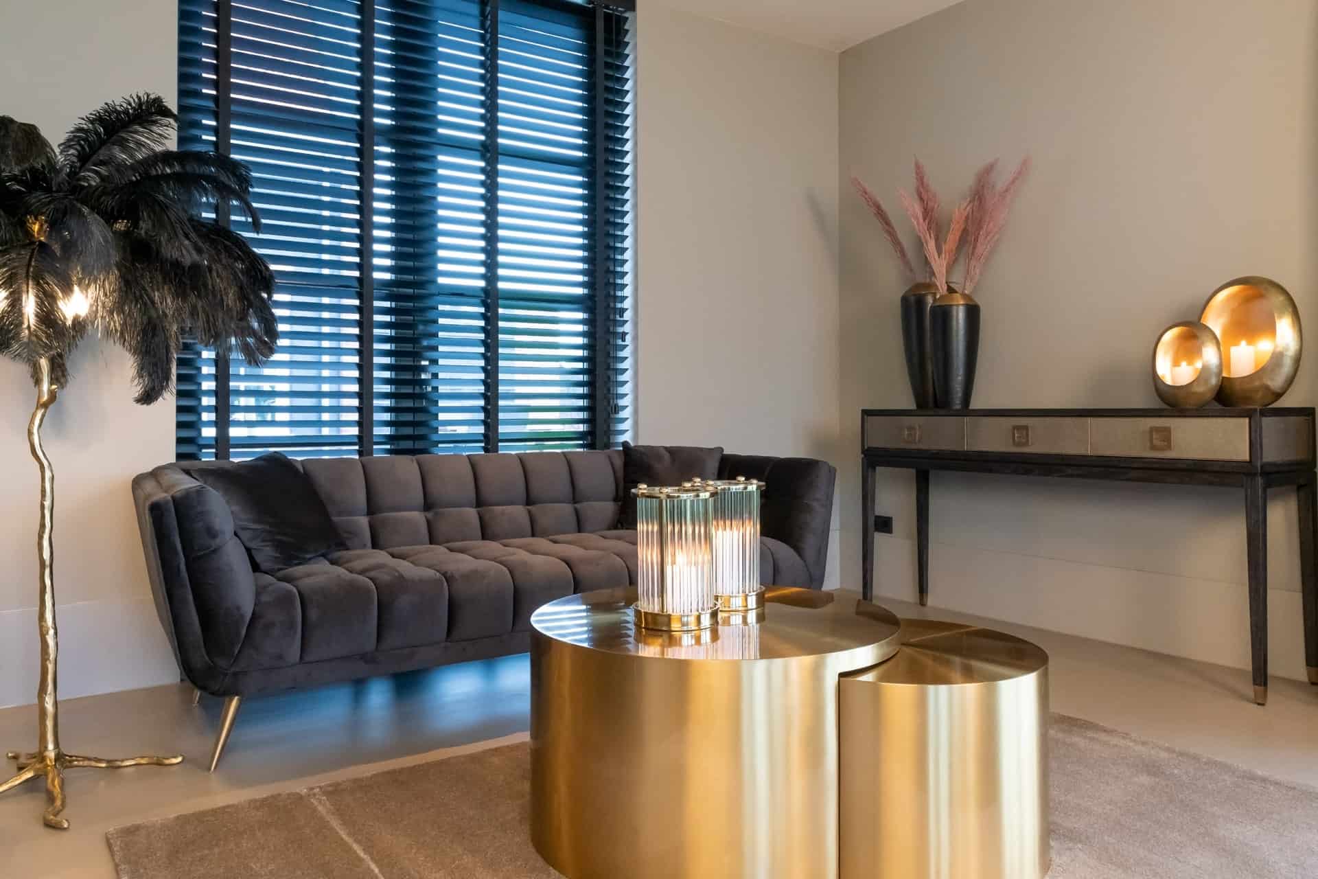 Console Bloomville 3-drawers (Gold)