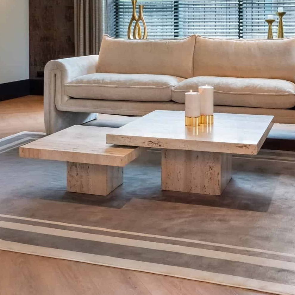 Coffee table La Cantera square set of 2