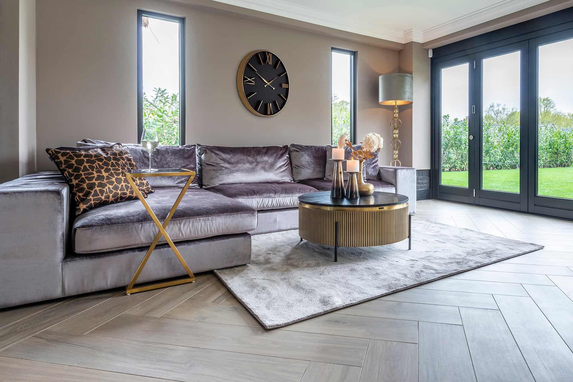 Coffee table Ironville 90Ø (Gold)