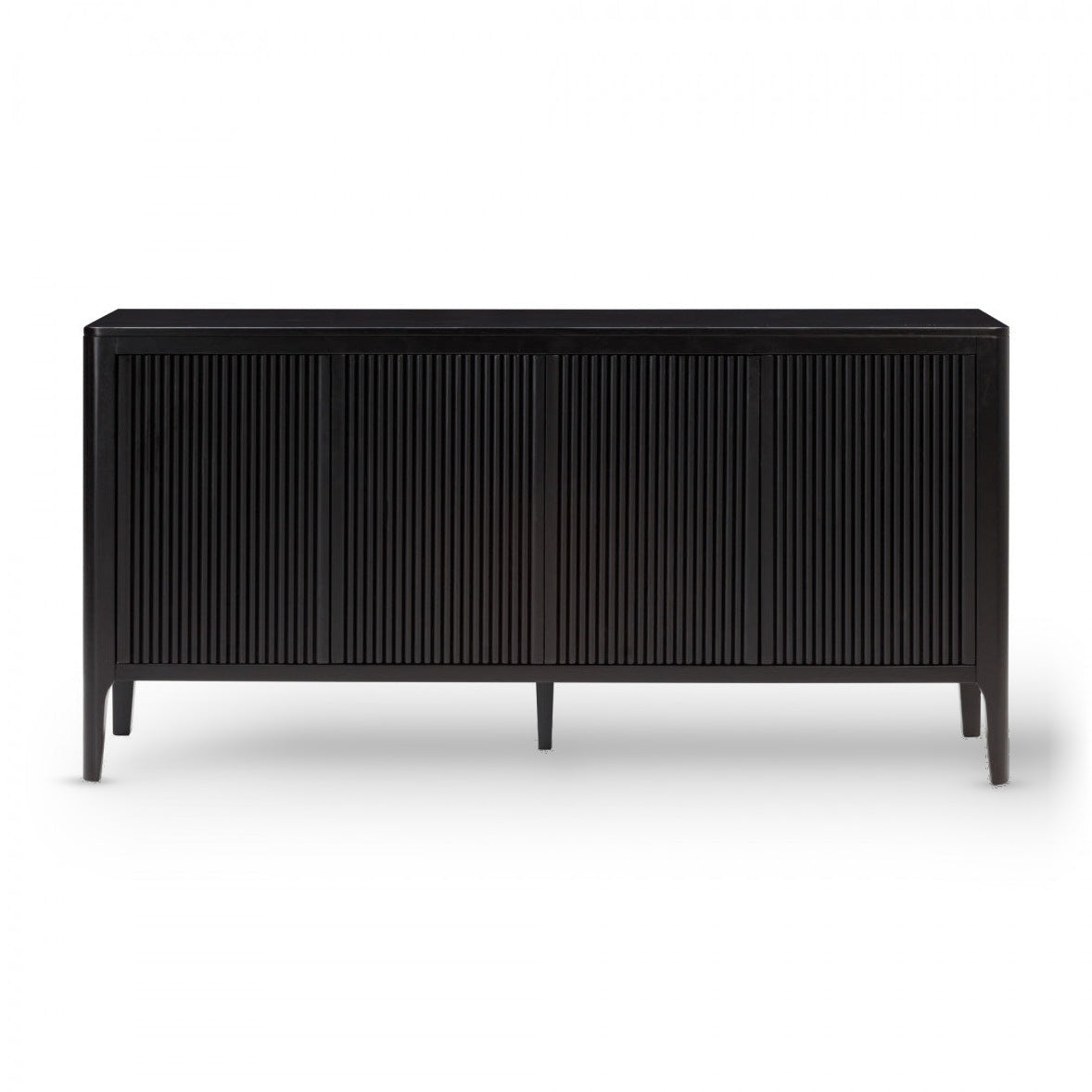 DI Designs Abberley Black Oak Wood Ribbed Sideboard