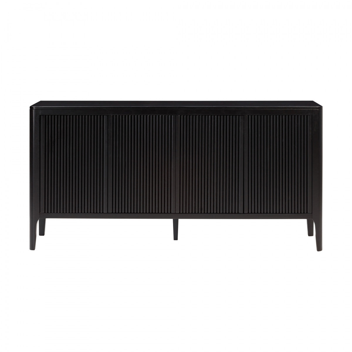 DI Designs Abberley Black Oak Wood Ribbed Sideboard