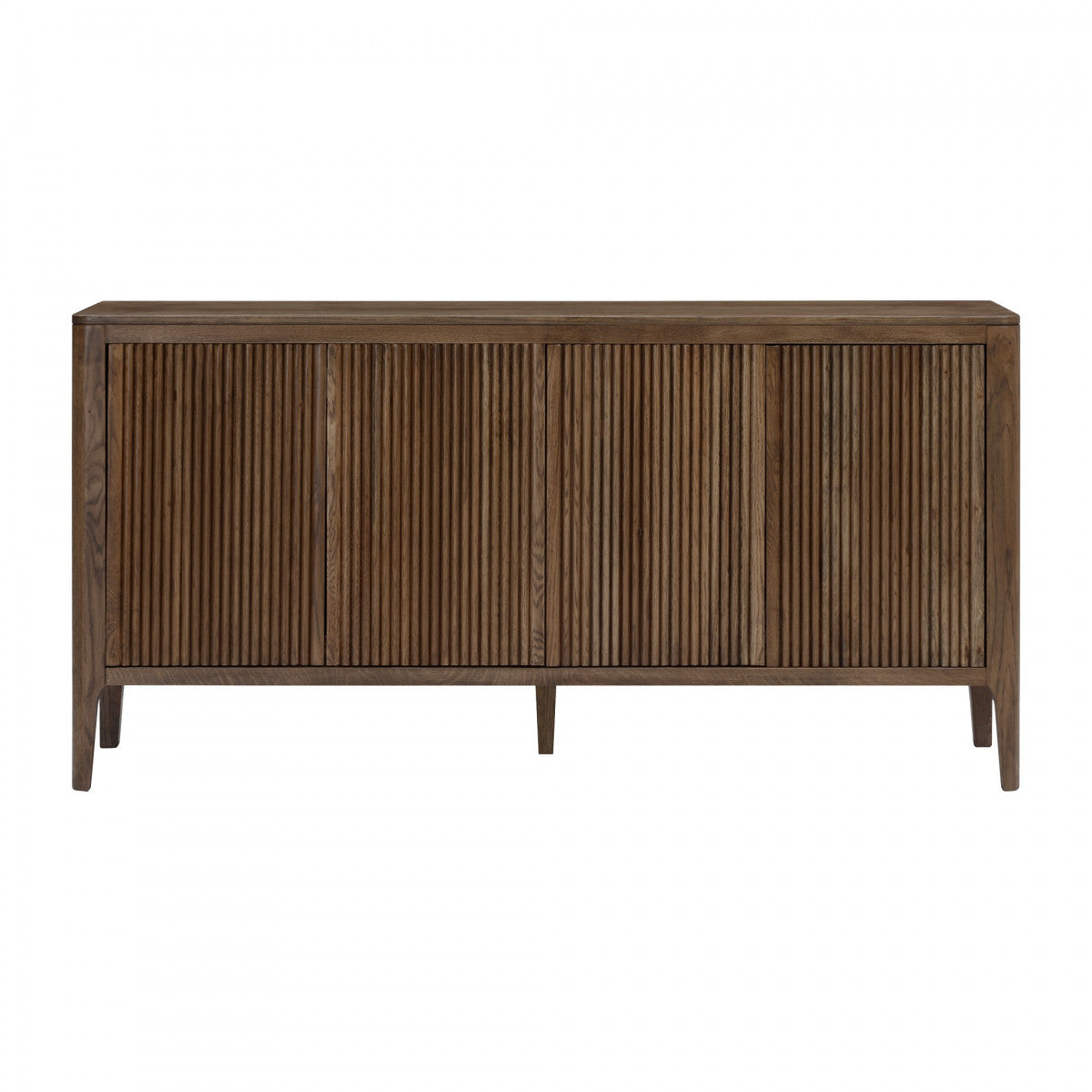 DI Designs Abberley Brown Oak Wood Ribbed Sideboard
