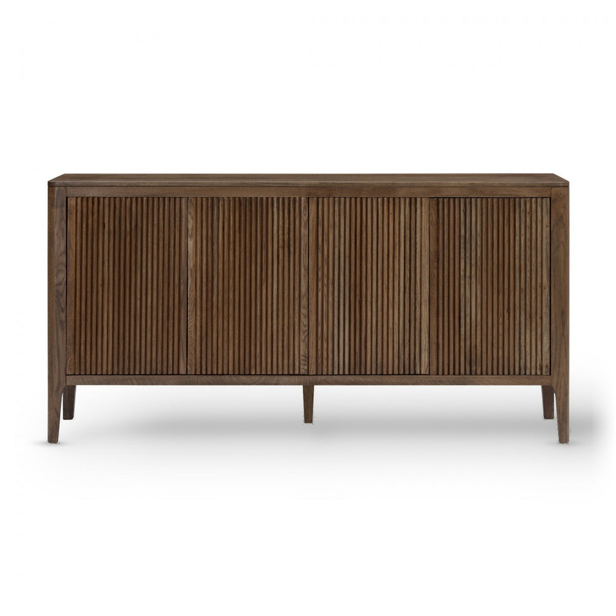 DI Designs Abberley Brown Oak Wood Ribbed Sideboard
