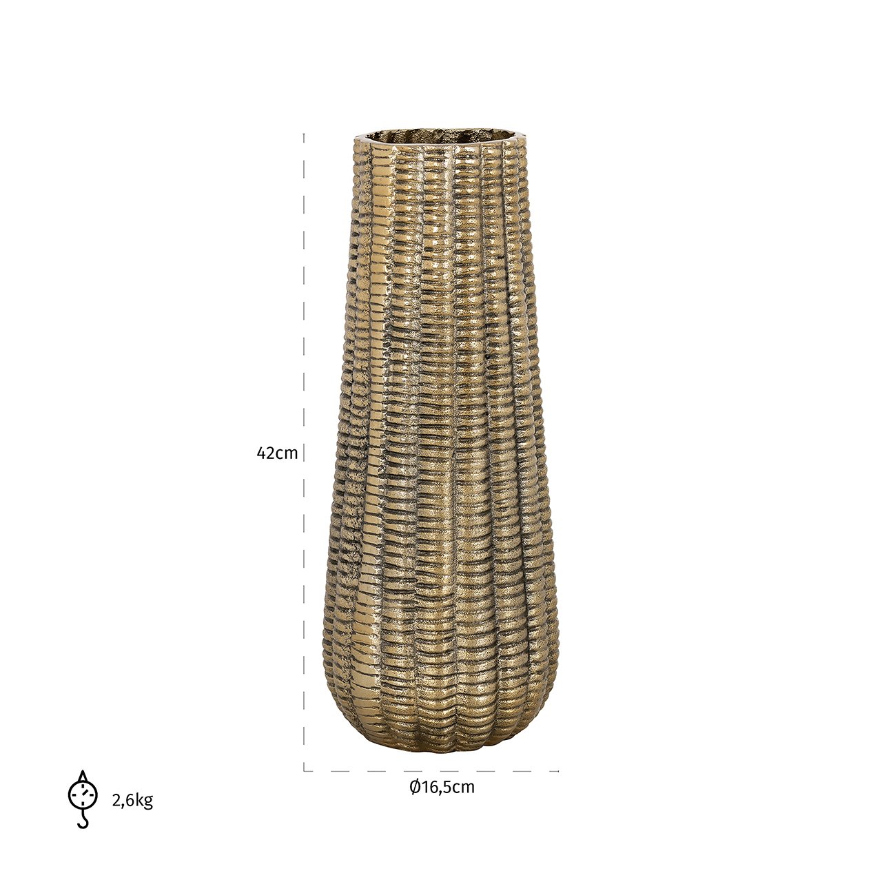 Vase Loran big (Brushed Gold)