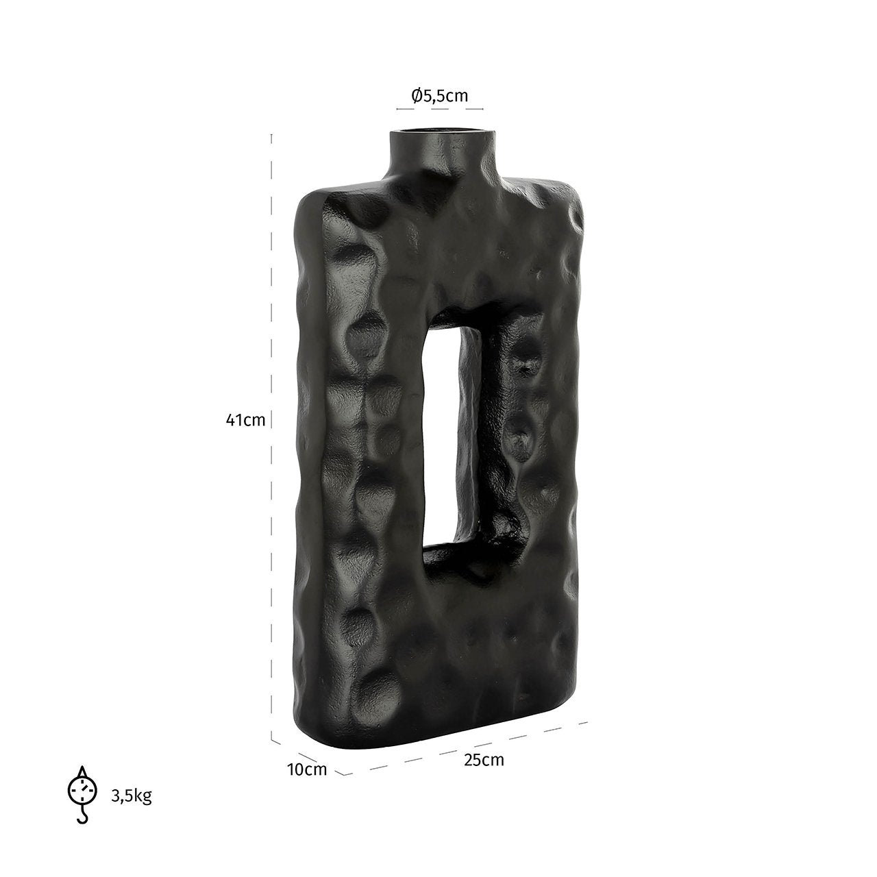 Vase Alain (Black)