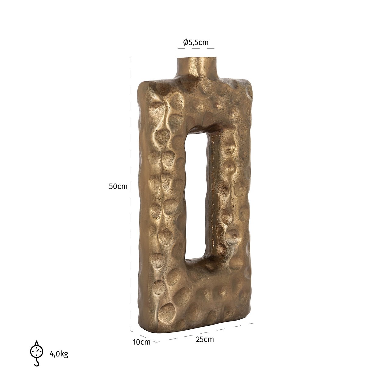 Vase Samuel (Brushed Gold)